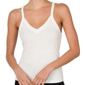 Zenana ribbed crop cami